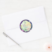 Magical Summer Nautical Vrijgezellenfeest Ronde Sticker (Envelop)