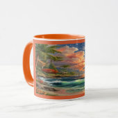 Magical Sunset Dolphin Tropical Ocean Mug Mok (Voorkant links)