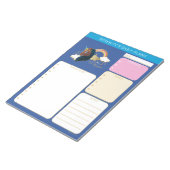 Magical the Unicorn Rainbow & Clouds Design Notitieblok (Schuin)