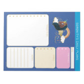 Magical the Unicorn Rainbow & Clouds Design Notitieblok (Voorkant)