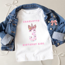 Magical Tie Dye Unicorn Coquette Bow T-shirt