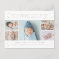 Magical Time Editable Color Birth Announding Pos