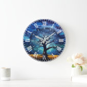 Magical Tree of Life Starry Night Unique Wall Cloc Grote Klok (Huis)