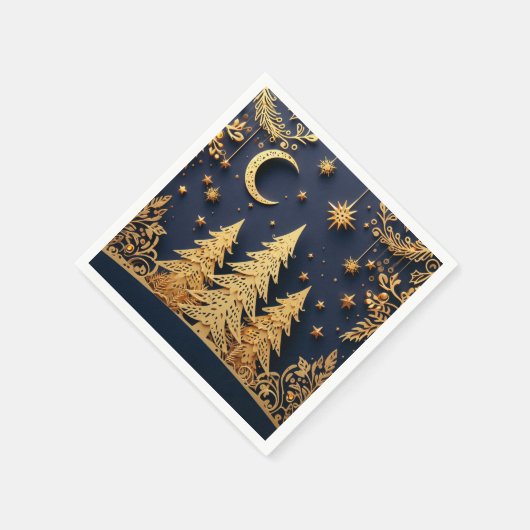 Magical Tree Scene – Yuletide Glimmers Servet (Hoek)