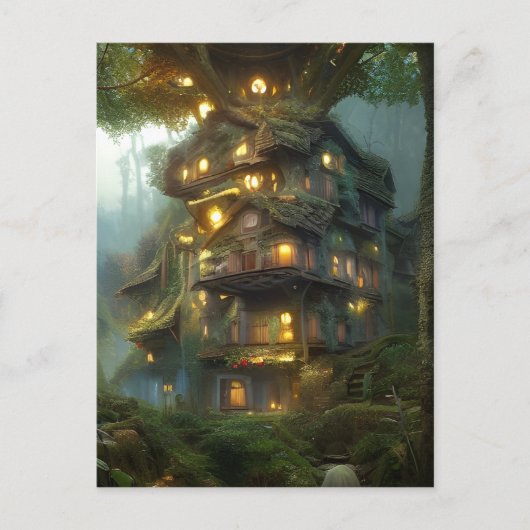 Magical Treehouse Colony Briefkaart (Voorkant)