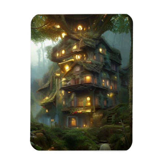 Magical Treehouse Colony Magneet (Verticaal)