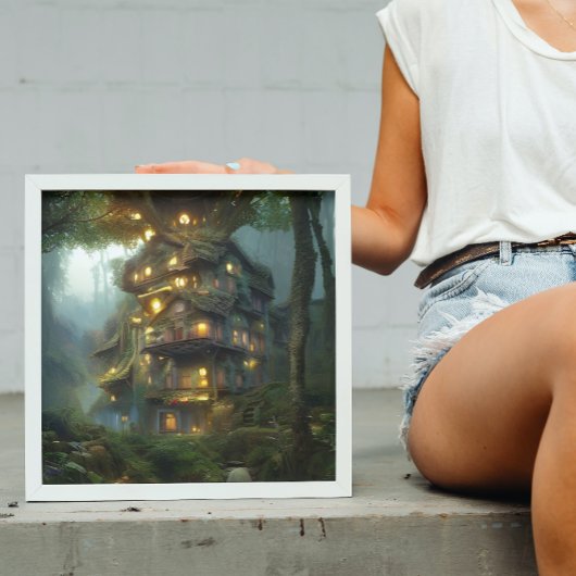 Magical Treehouse Colony Poster