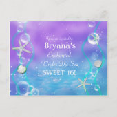 Magical under the Zee Birthday Briefkaart Invitati (Voorkant)