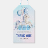 Magical Unicorn 1st Birthday Cadeaulabel (Voorkant)