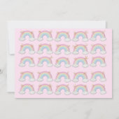 Magical Unicorn 5th Birthday Pastel Rainbow Kaart (Achterkant)