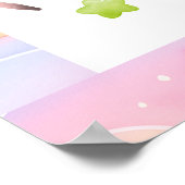 Magical Unicorn Any Age Birthday Party Poster (Hoek)