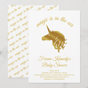 Magical Unicorn Baby shower Invitation Kaart