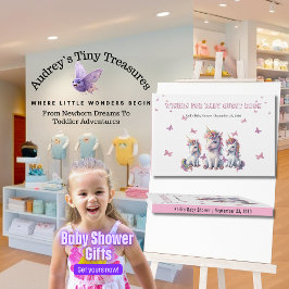 Magical Unicorn Baby shower Wensen Gastboek Gastenboek