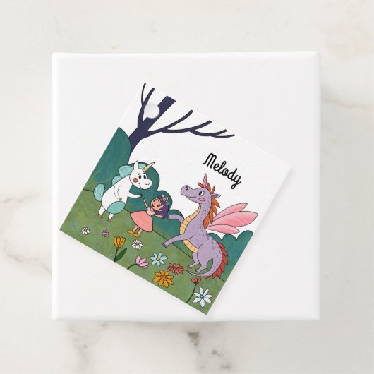 Magical Unicorn Bedankjes Labels (In situ)