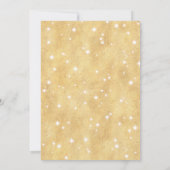 Magical Unicorn Birthday Invitation | Goudregenboo Kaart (Achterkant)