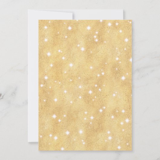 Magical Unicorn Birthday Invitation | Goudregenboo Kaart (Achterkant)