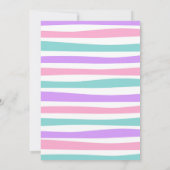 Magical Unicorn Birthday Invitation Kaart (Achterkant)