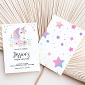 Magical Unicorn Birthday Invitation Kaart