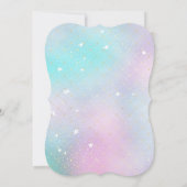 Magical Unicorn Birthday Invitation Kaart (Achterkant)