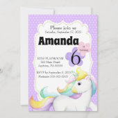Magical Unicorn Birthday Invitation, Unicorns Kaart (Voorkant)