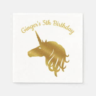 Magical Unicorn Birthday Napkin Servet