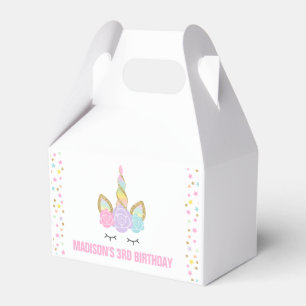 Magical Unicorn Birthday Party Favor Box. Bedankdoosjes