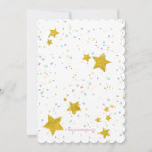 Magical Unicorn Birthday Party Invitation Kaart (Achterkant)