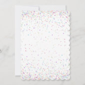 Magical Unicorn Birthday Party Invitation Kaart (Achterkant)