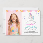 Magical Unicorn Birthday Party Kaart (Voorkant)