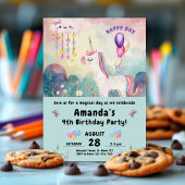 Magical Unicorn Birthday Party Kaart