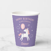 Magical Unicorn Birthday Party Papieren Bekers (Voorkant)