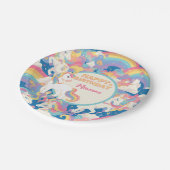 Magical Unicorn Birthday Party Papieren Bordje (Gekanteld)