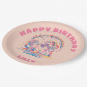 Magical Unicorn Birthday Party Papieren Bordje (Gekanteld)