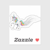 Magical Unicorn Birthday Party Sticker (Vel)