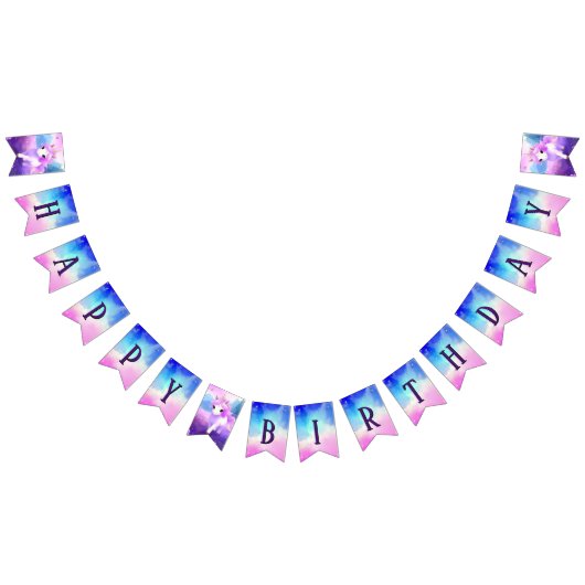 Magical Unicorn Birthday Party Vlaggetjes (Alle)