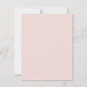 Magical Unicorn Blush Pink Personalized Name Notitiekaartje (Achterkant)