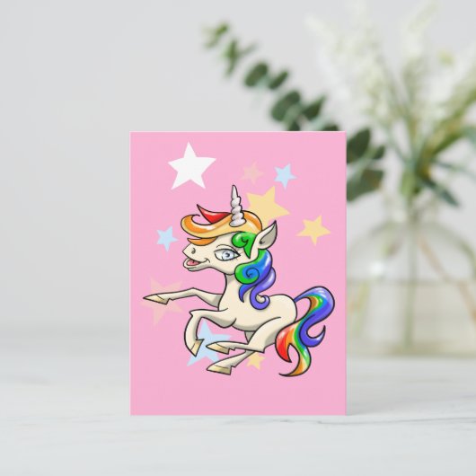 Magical Unicorn Briefkaart (Staand voorkant)