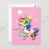 Magical Unicorn Briefkaart (Voorkant / Achterkant)
