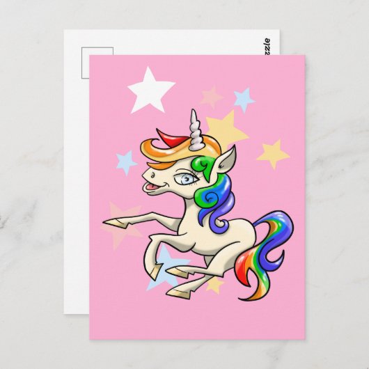 Magical Unicorn Briefkaart (Voorkant / Achterkant)