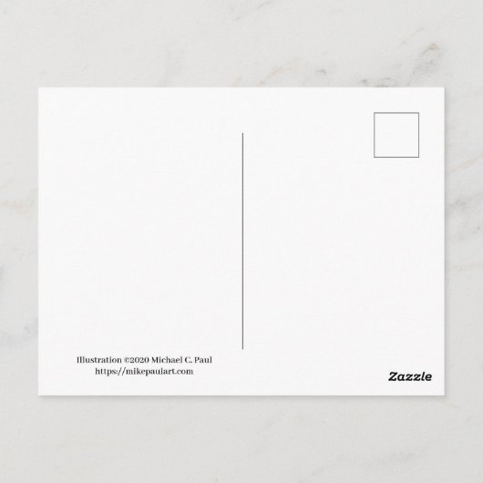 Magical Unicorn Briefkaart (Achterkant)