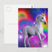 Magical Unicorn Briefkaart (Voorkant / Achterkant)