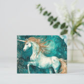Magical Unicorn Briefkaart (Staand voorkant)
