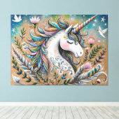 Magical Unicorn Canvas Afdruk (Insitu (Houten vloer))