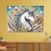 Magical Unicorn Canvas Afdruk (Insitu (Woonkamer))