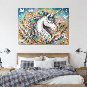 Magical Unicorn Canvas Afdruk (Insitu (Slaapkamer))