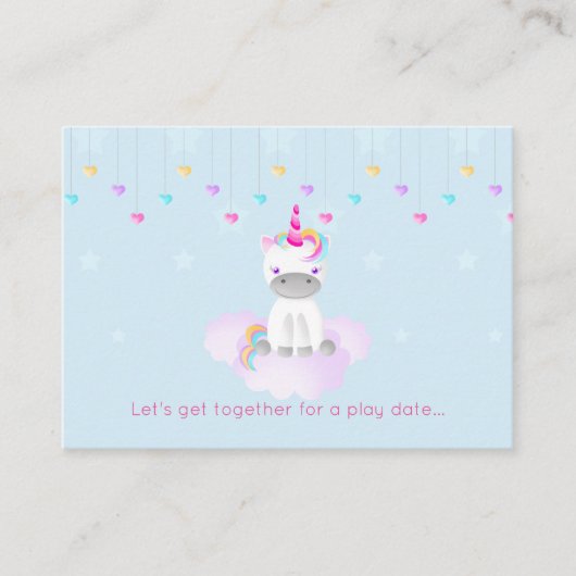 Magical Unicorn Contactkaartje (Voorkant)