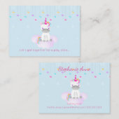 Magical Unicorn Contactkaartje (Voorkant / Achterkant)