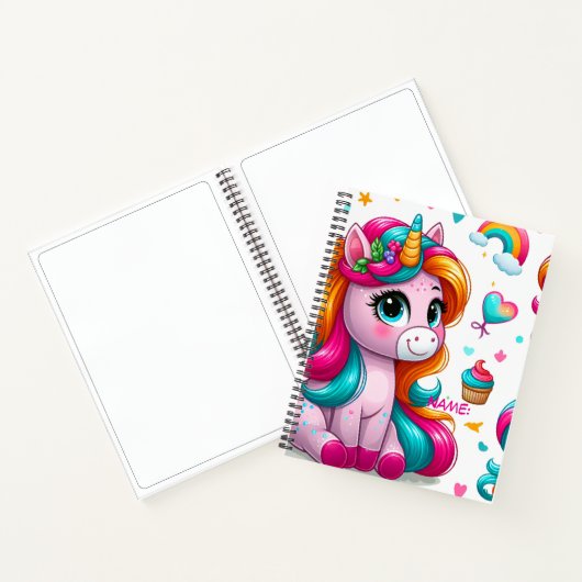 Magical Unicorn Drawing Journal Notitieboek (Binnen)