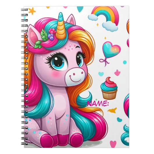 Magical Unicorn Drawing Journal Notitieboek (Voorkant)