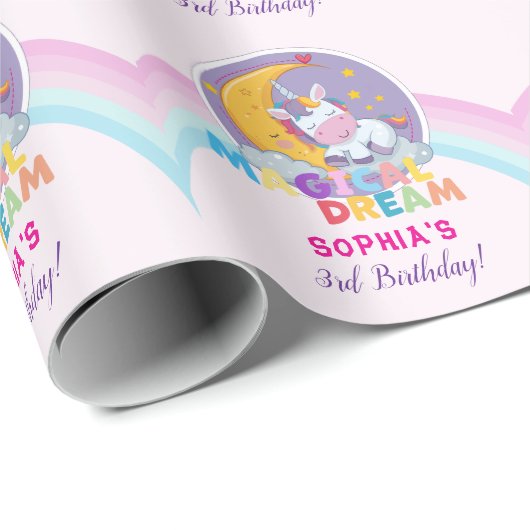 Magical Unicorn Dream Cadeaupapier (Rol Hoek)